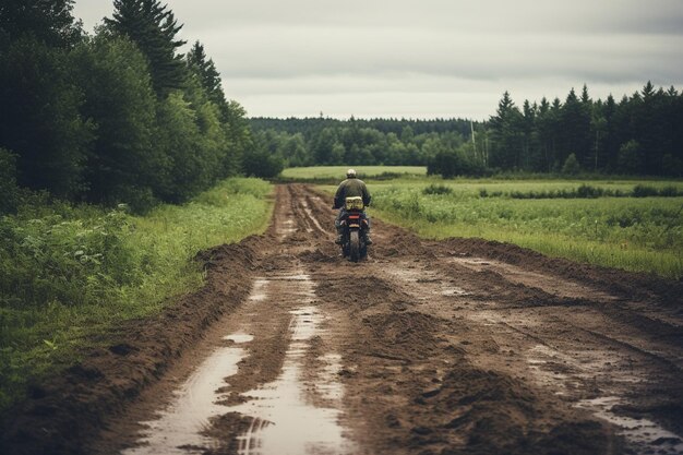 Off the Beaten Path Dirt Road Fahrradfoto