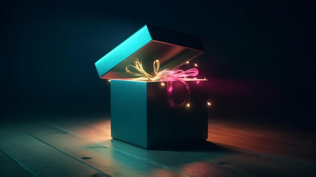 Offene Geschenkbox Generative Ai