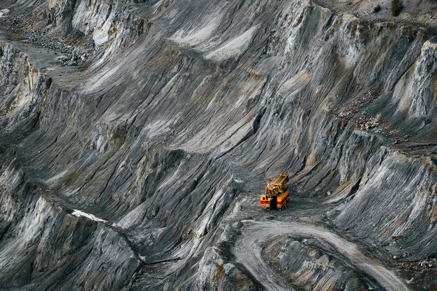 Foto offene kupfer- und goldmine