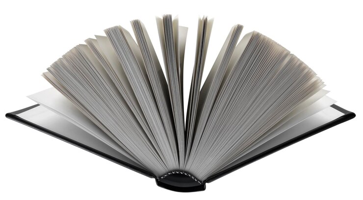 Foto offenes buch isoliert