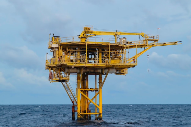 Offshore indústria do mar do golfo perfurar petróleo e produção de gás petróleo