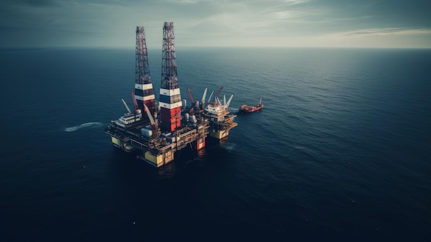 Offshore-Öl- und Gasplattform zur Produktion von Erdölprodukten und -dienstleistungen