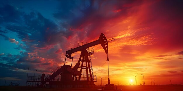 Foto offshore oil rig pump jack simbolizando a exploração de energia na indústria conceito indústria do petróleo exploração de energia offshore pump jack simbolismo