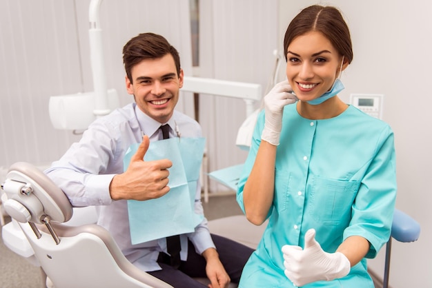 Foto oficina de dentista profesional