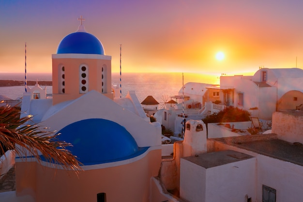 Oia al atardecer, Santorini, Grecia