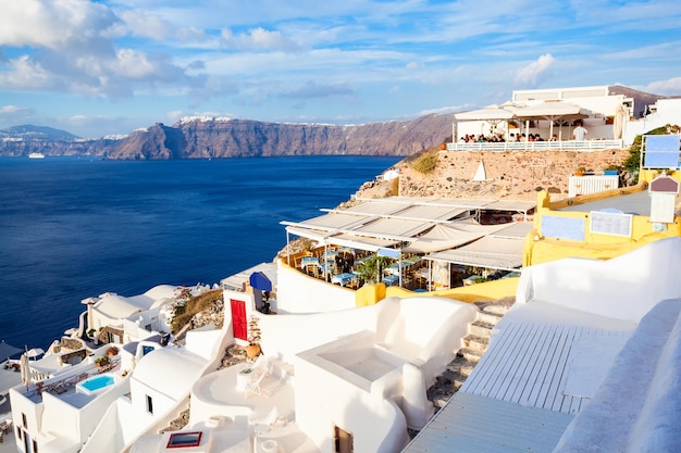 Oia oder Ia ist eine kleine Stadt in der südlichen Ägäis auf den Inseln Santorini in den Kykladen, Griechenland