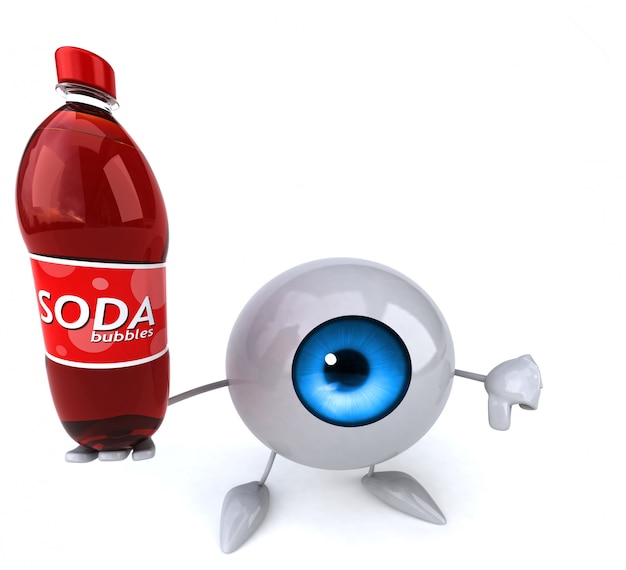 Ojo divertido - personaje 3D