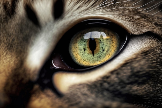 El ojo de un gatito