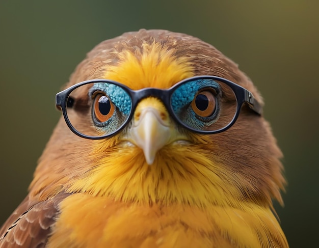 Ojo con un hermoso pájaro IA generativa