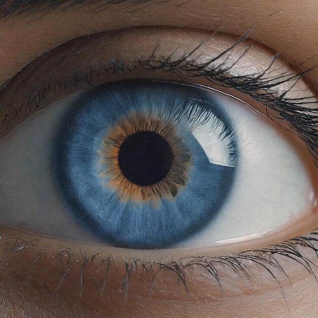 ojo humano mujeres ojo azul macro lente de primer plano resolución 4k