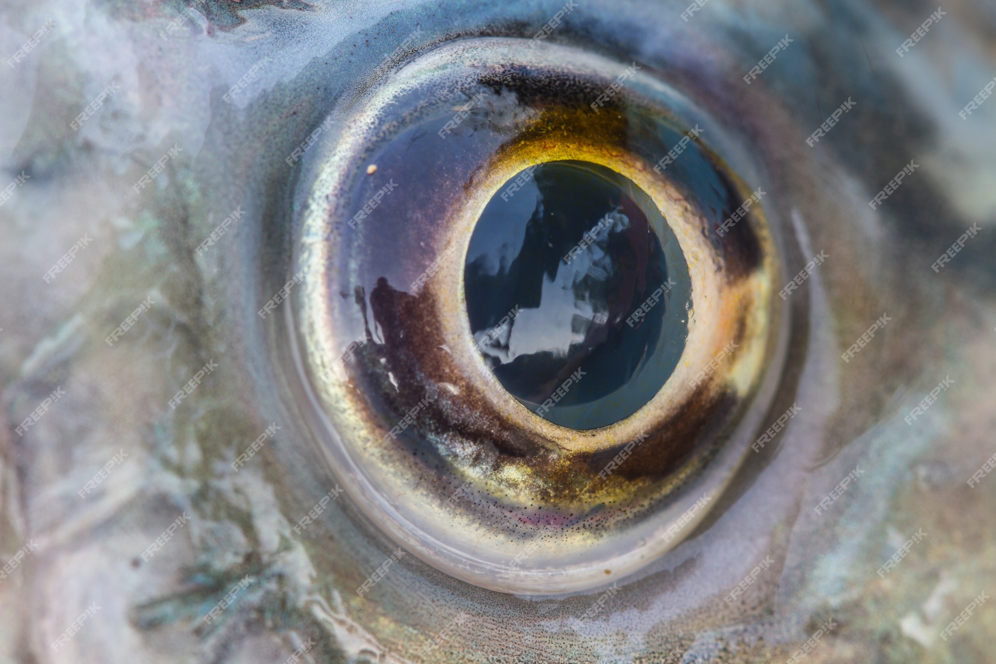 Volcán perder demostración Ojo de pez cerca | Foto Premium