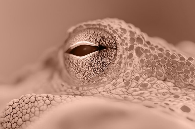 Foto ojo de pulpo en mousse de mocha el color del año 2025 el mundo submarino