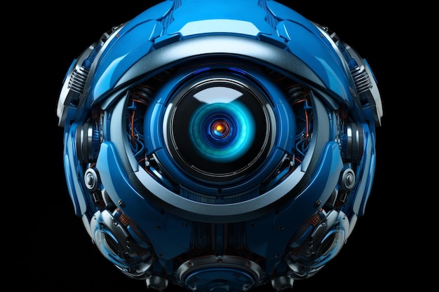 Foto el ojo del robot genera ai