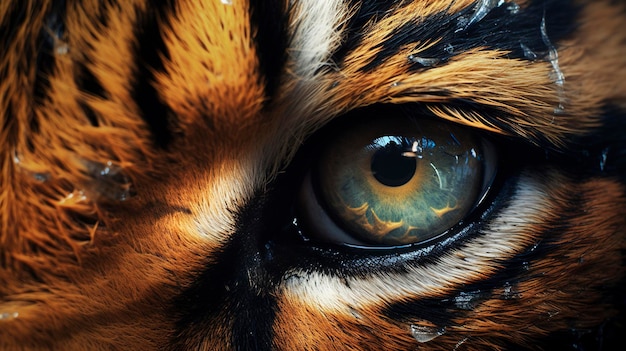 el ojo de un tigre