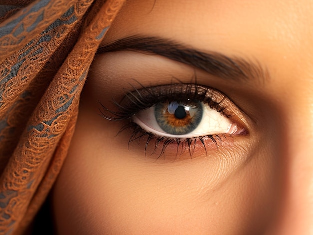Ojos árabes femeninos