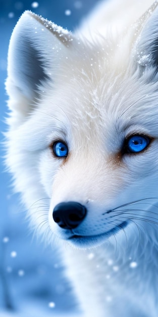 Los ojos azules de un lobo