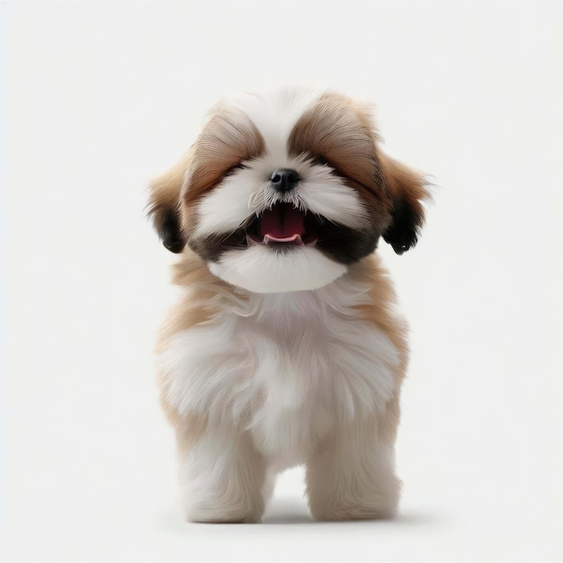 Los ojos brillantes del cachorro Shih Tzu AI generativa