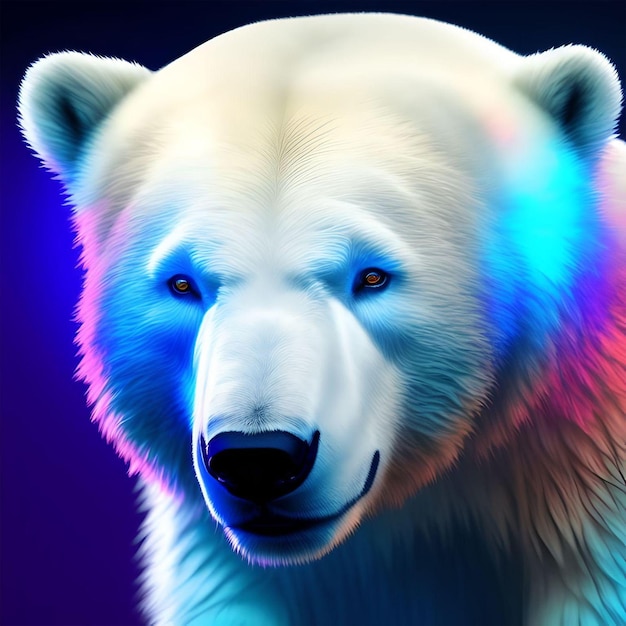 Los ojos negros del oso polar