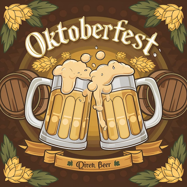 Oktoberfest-Extravaganz zur Feier der bayerischen Tradition und der festlichen Geister