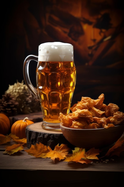 Oktoberfest leckere bayerische Festbier-Snacks