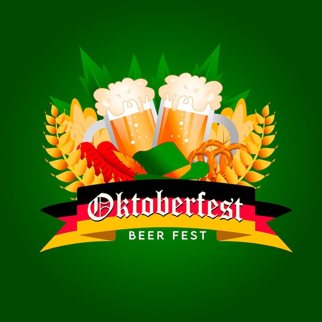 Foto oktoberfest-logo-degradado-fondo-verde