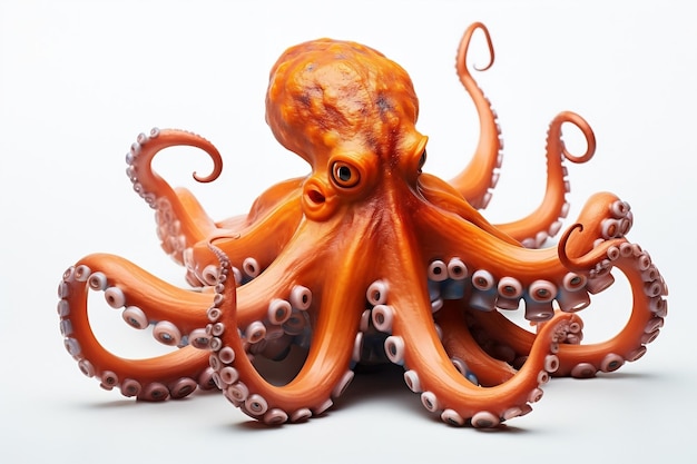 Oktopus im Korallenriff Tiere der generativen Unterwasser-KI