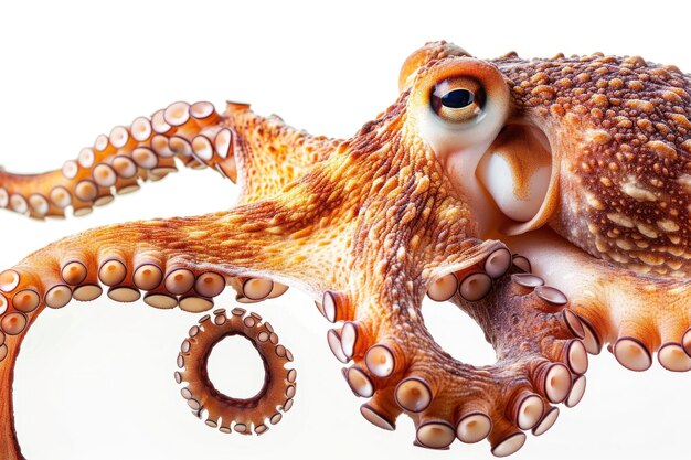 Oktopus Oktopus Arm Oktopus Octopus Arm isoliert auf weißem Hintergrund Oktopus