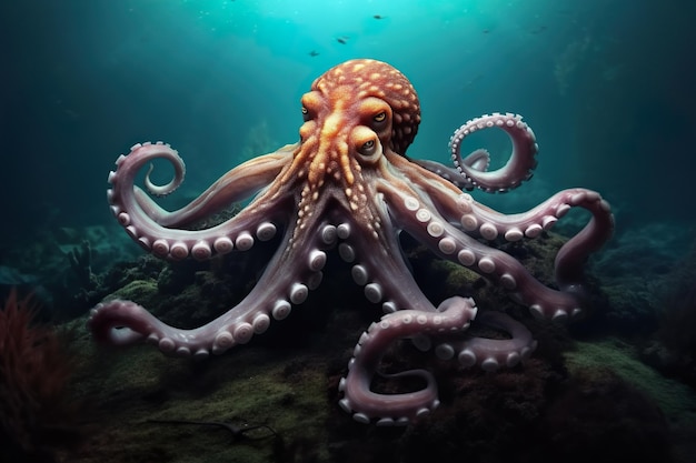 Oktopus vom Meeresgrund