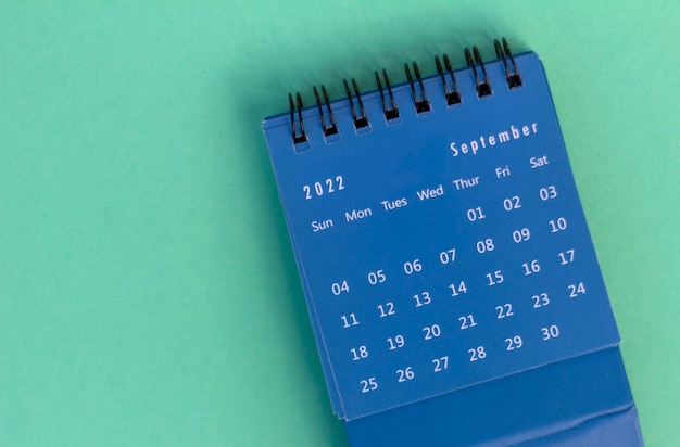 Olá calendário setembroDesktop para setembro de 2022