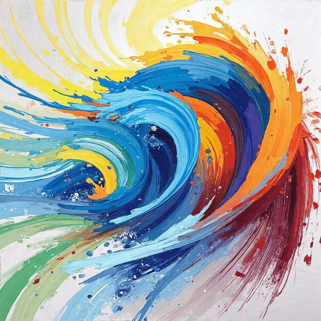 Ola de colores abstractos