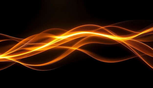 La ola de la energía dorada