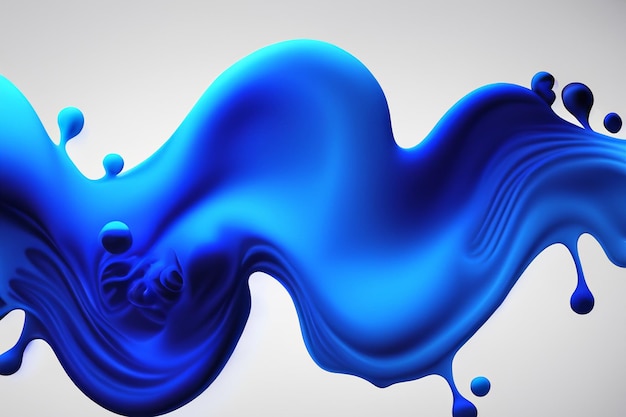 Ola fluida de color azul