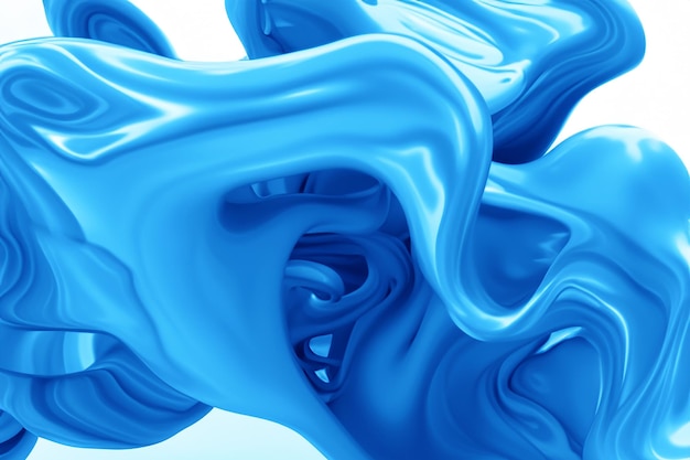 Ola fluida de color azul