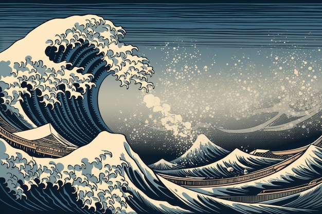 Una ola en forma de ola