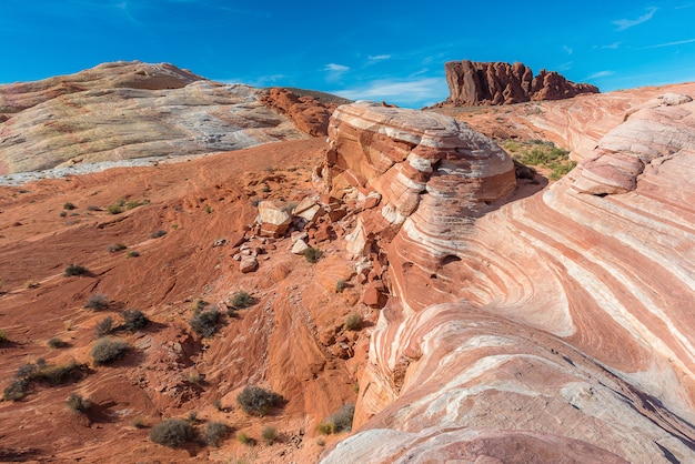 Foto ola de fuego, desierto de roca