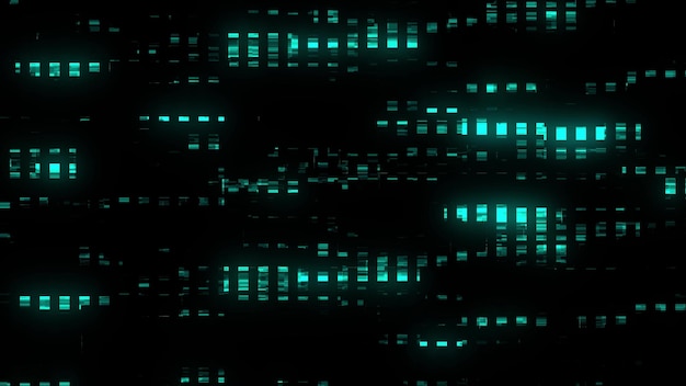 Ola futurista abstracta con puntos en movimiento Flujo de partículas Ilustración de tecnología cibernética vectorial