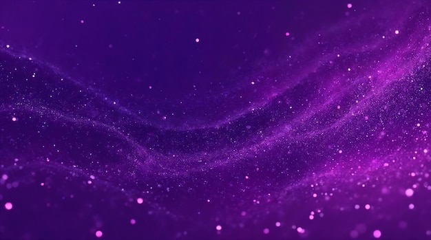 Ola galáctica púrpura con estrellas