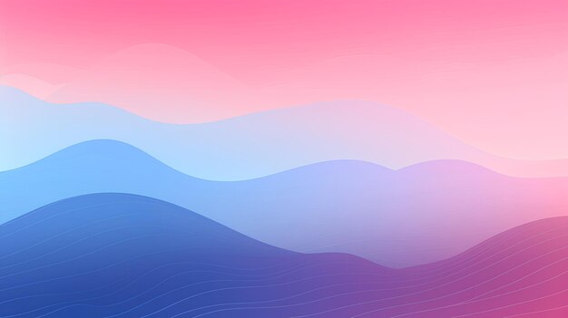 La ola de vapor supera los gradientes rosa y azul Diseño para una portada