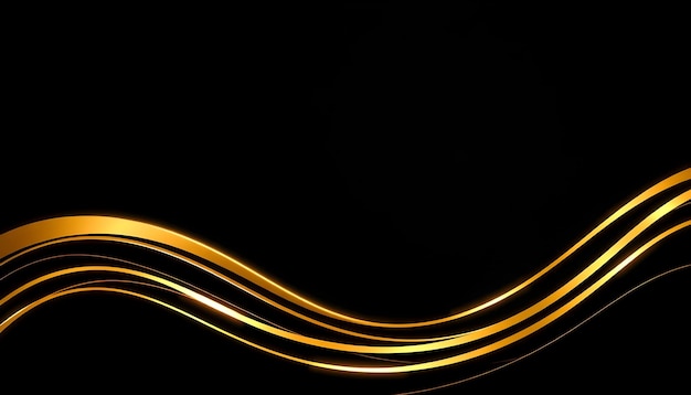 Olas doradas Contexto abstracto