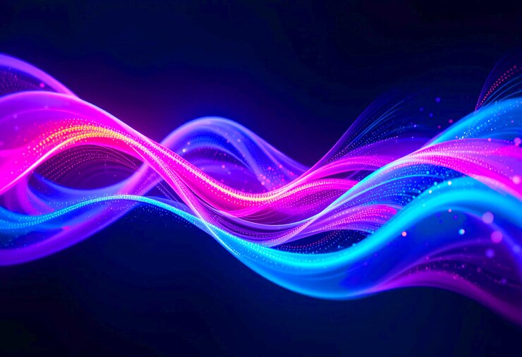 Olas de energía que fluyen