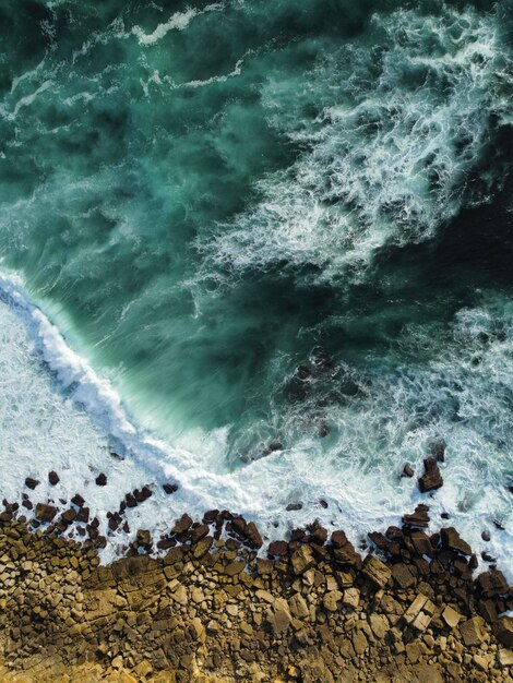 Foto las olas del océano