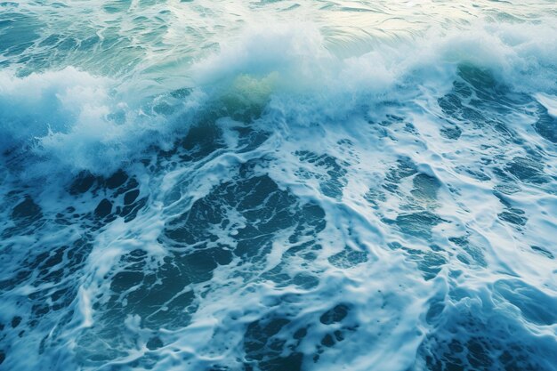 Olas en la playa en verano