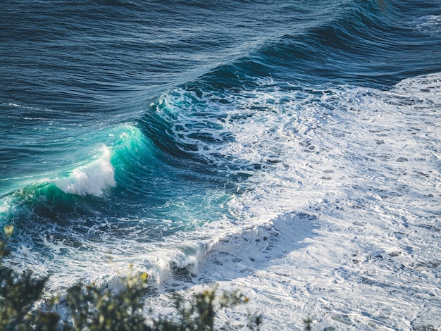 Olas rompiendo en la costa norte de Tenerife