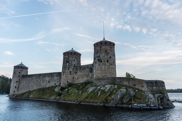 Olavinlinna Schloss in Savonlinna Stadt, Finnland