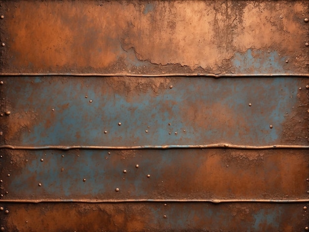 Foto old grunge copper rusty texture background (fonte de fundo com textura enferrujada de cobre antigo)