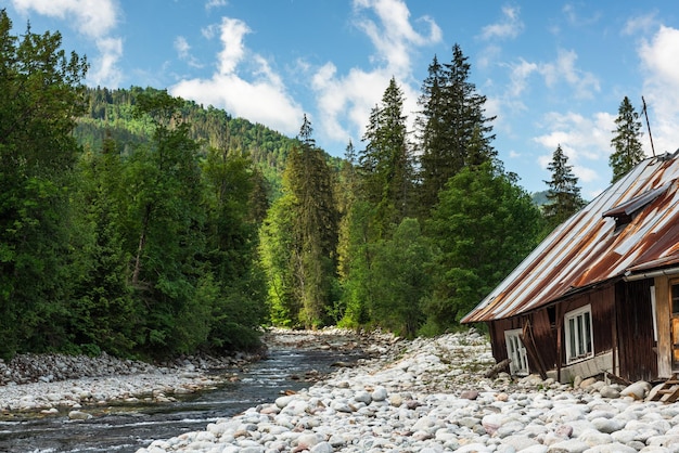 Foto old slovakia village na região de spis podspady high tatras mountains