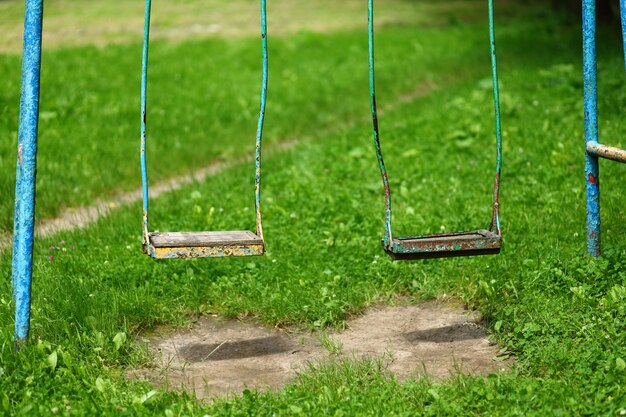 Old swing playground