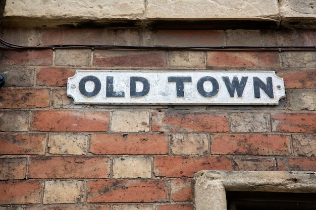 Old Town Street Sign, Inglaterra, Reino Unido