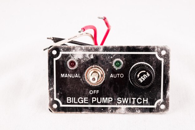 Old Vinatge Usado Black Grunge Switch Interruptor