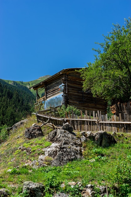 Old Wood Hayloft in Savsat, Artvin, Blacksea - Türkei